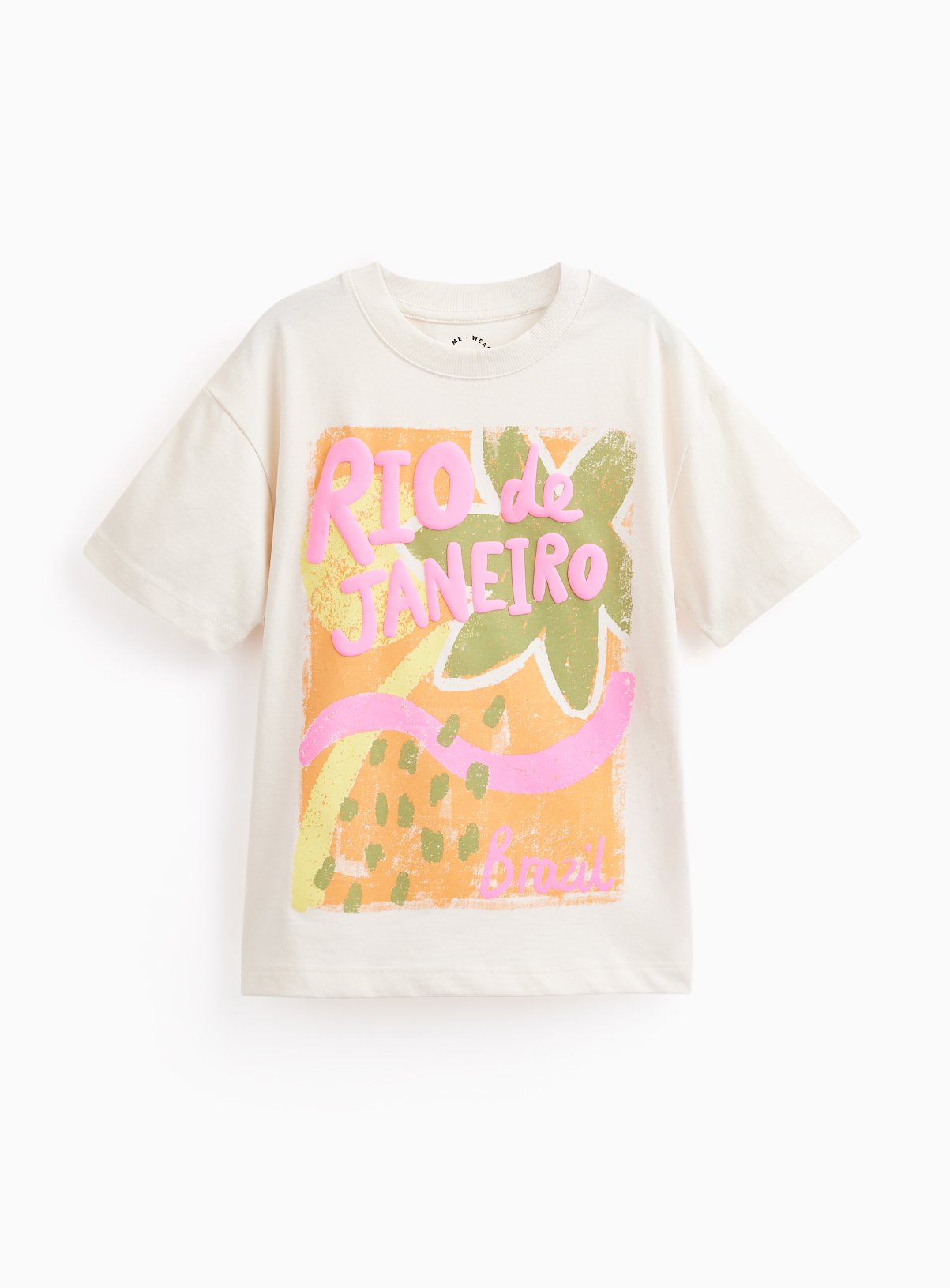 White Rio De Janeiro Graphic T-Shirt 