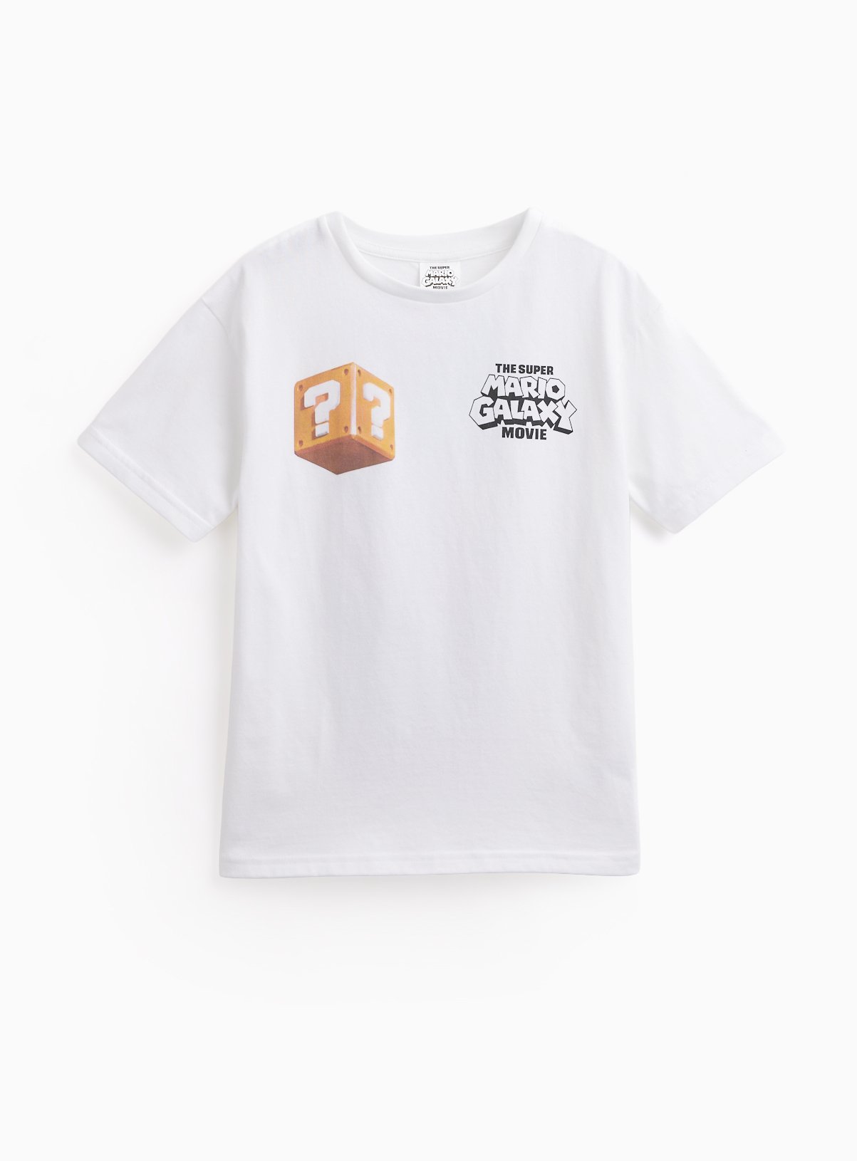 White Super Mario Character Print T-Shirt 9 years