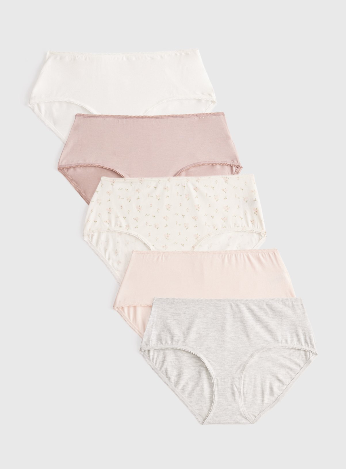Floral Print Midi Knickers 5 Pack 20