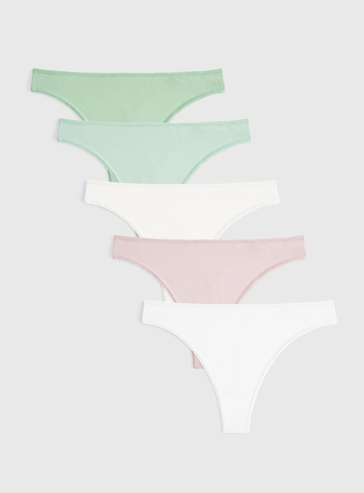 Green & Pink Thongs 5 Pack 20