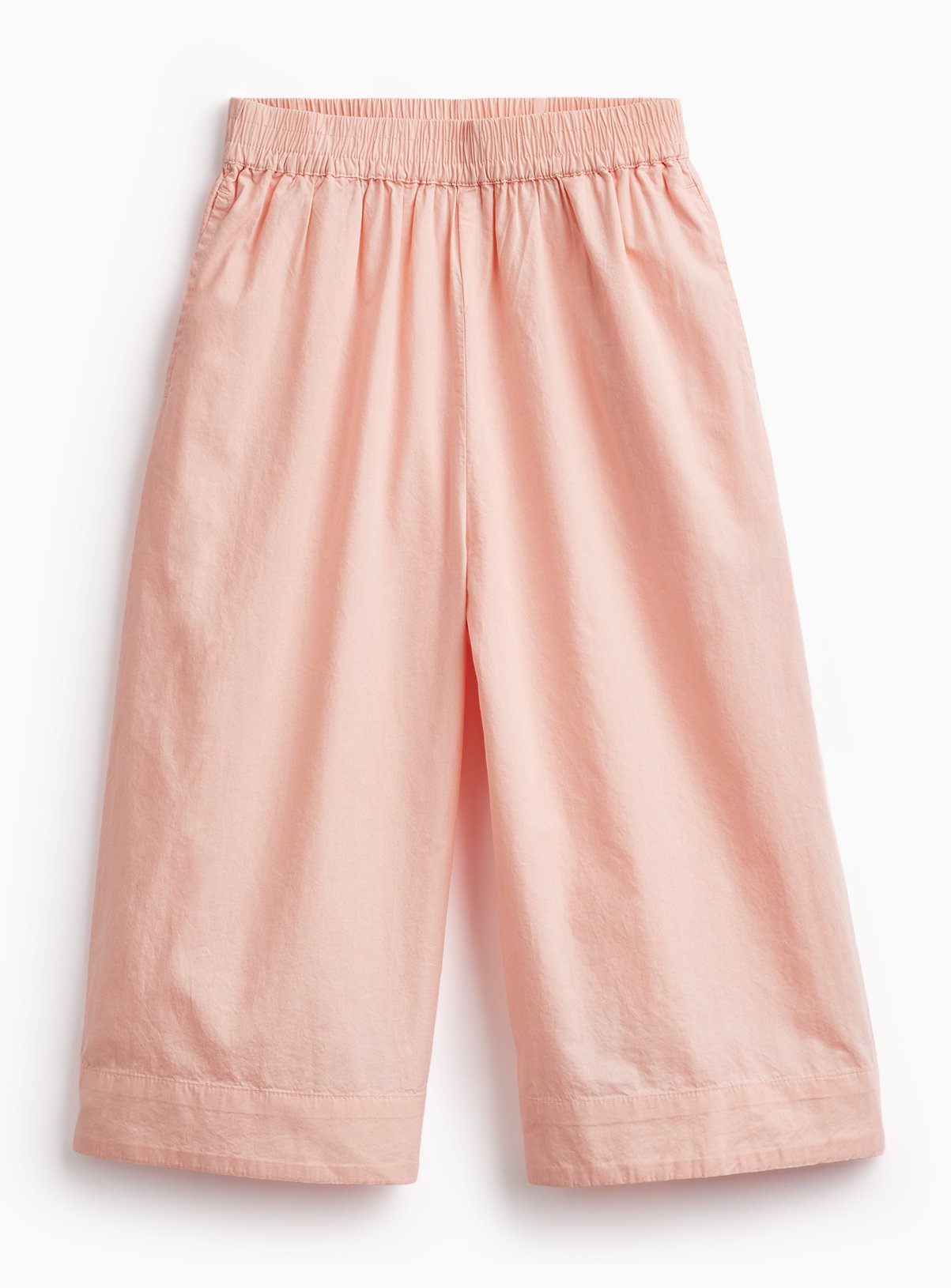 Coral Poplin Wide Leg Trousers 11 years