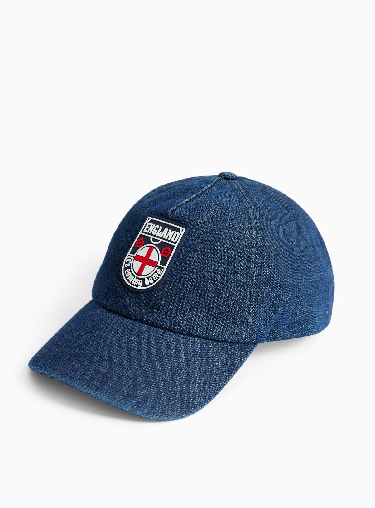Blue Denim England Football Badge Cap