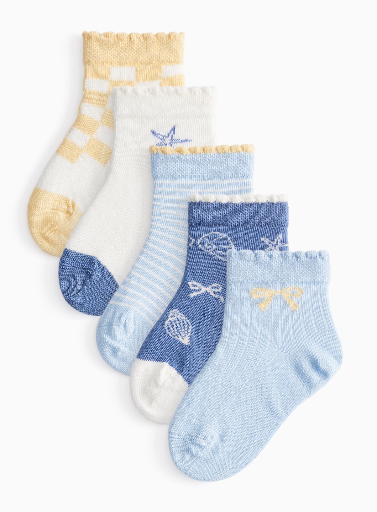 Sunkiss Dreams Print Socks 5 Pack 