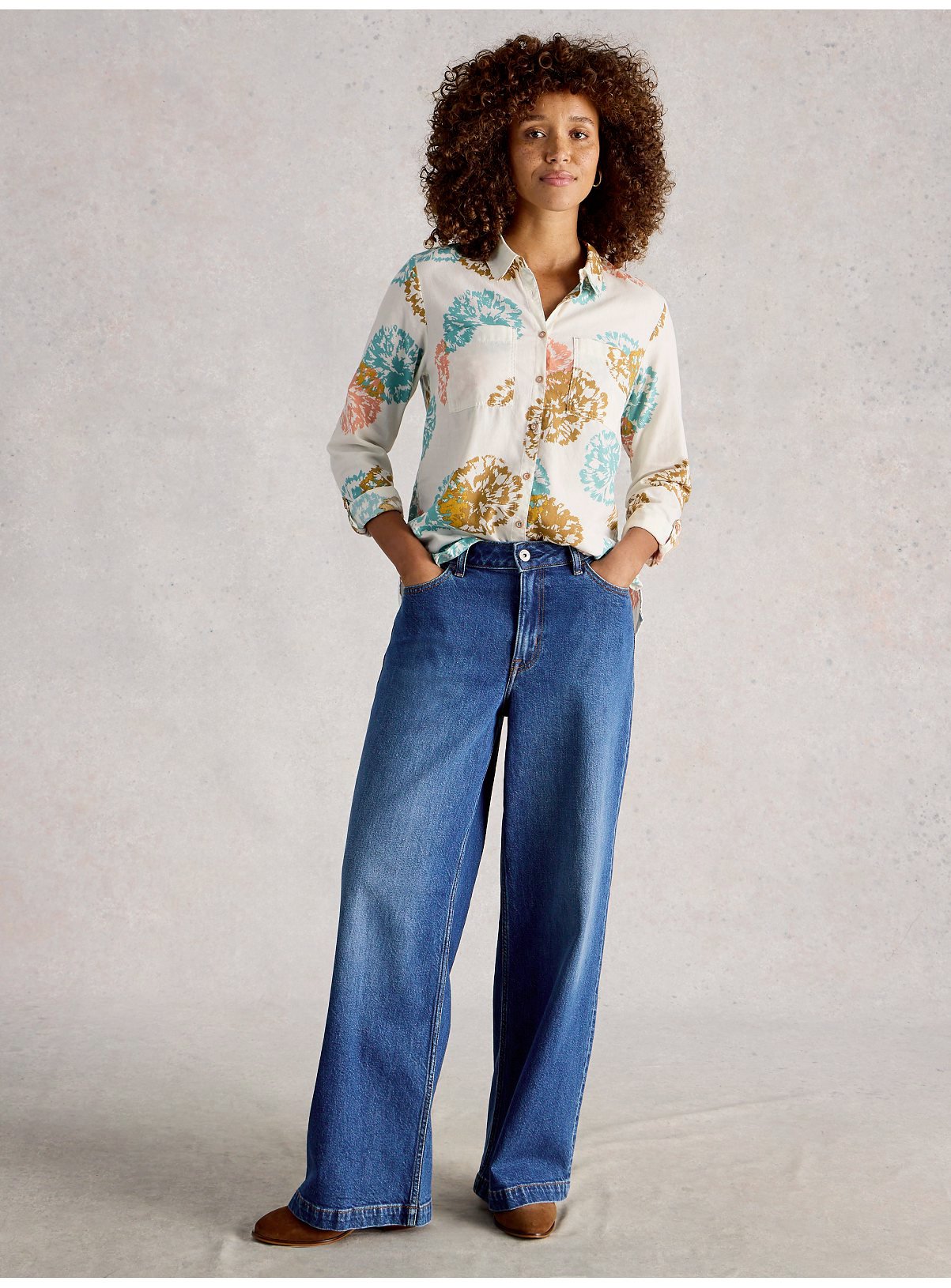 WHITE STUFF Sophie Organic Cotton Shirt 