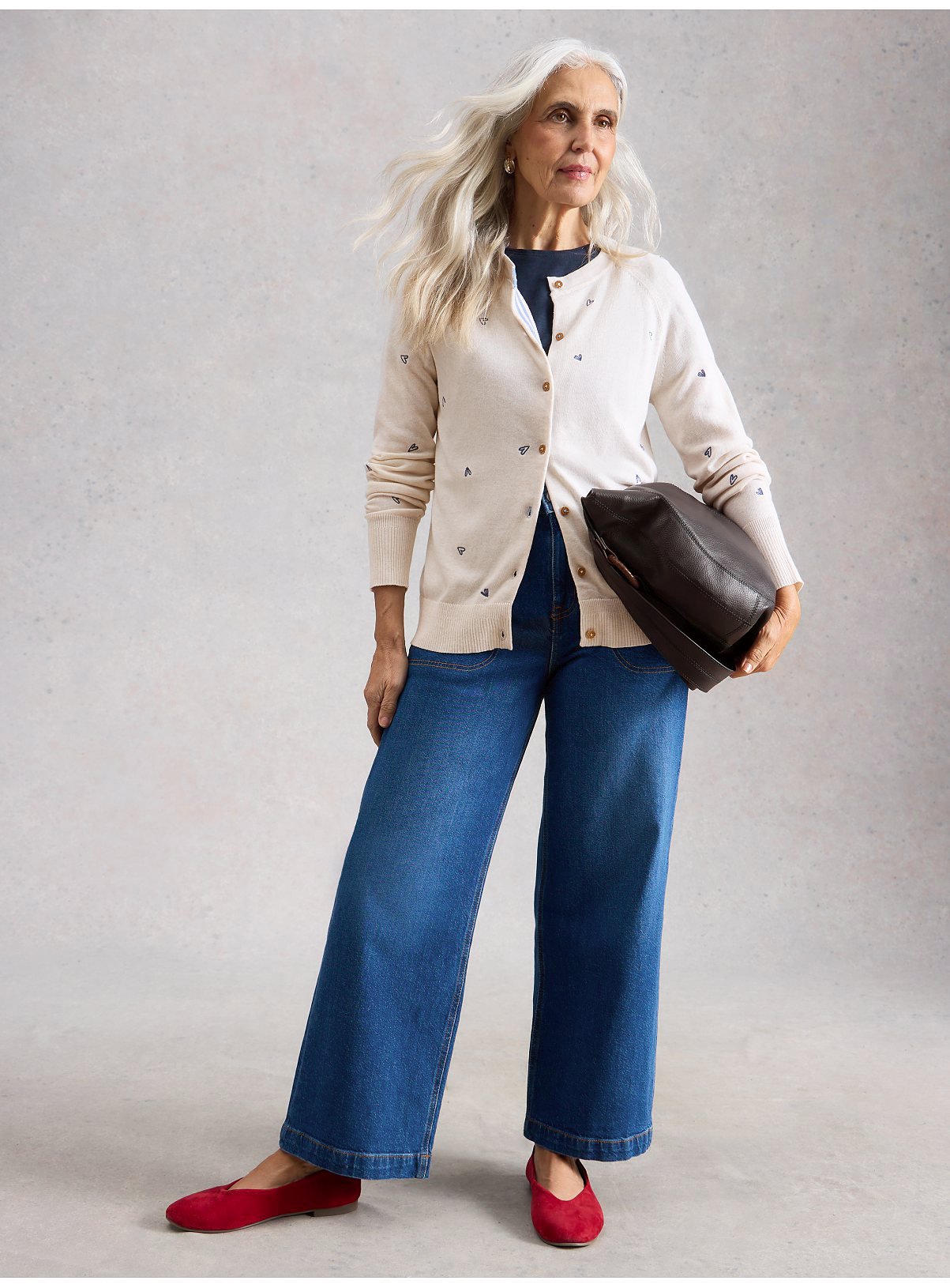 WHITE STUFF Lulu Embroidered Cardi 