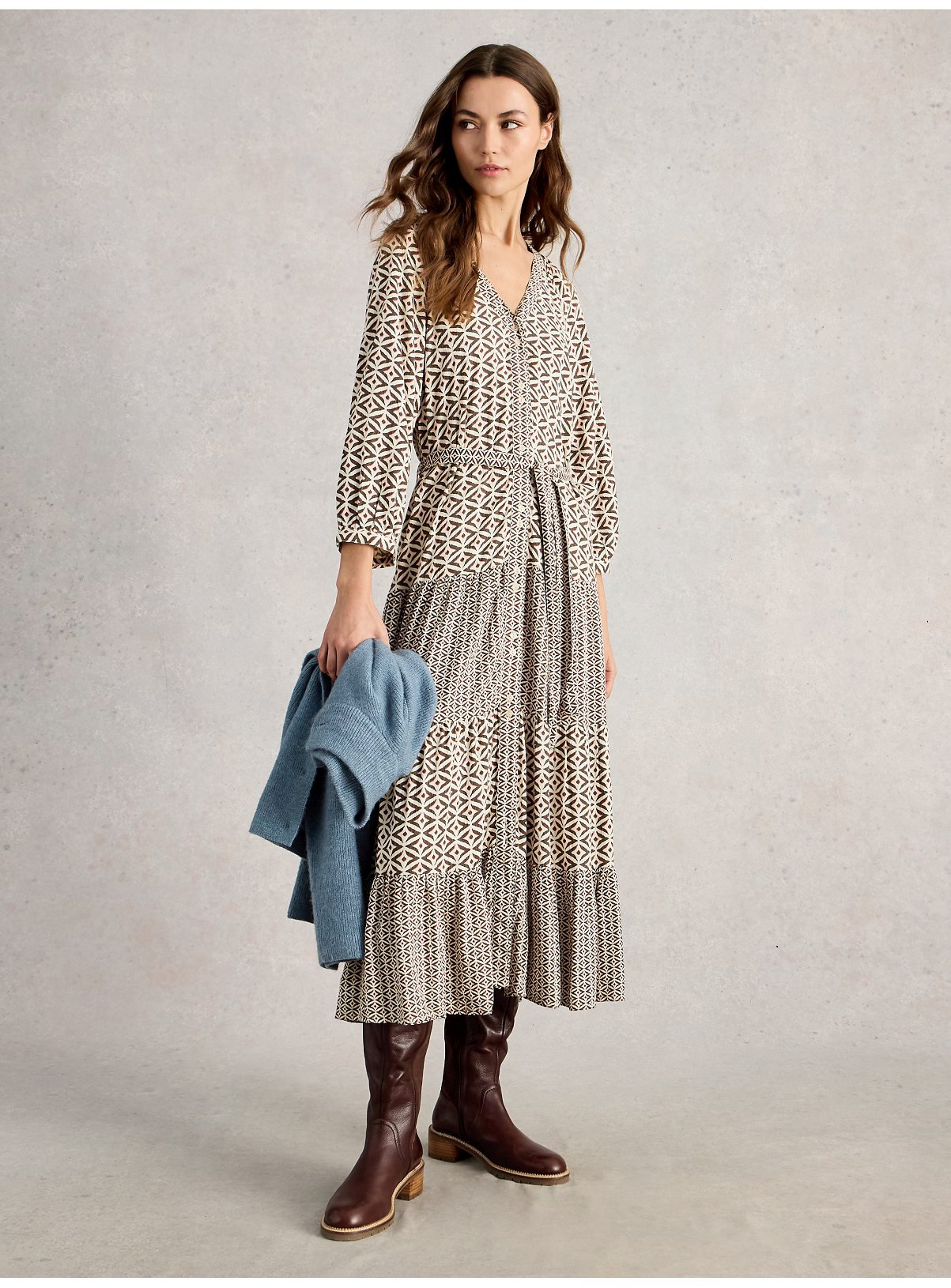 WHITE STUFF Clementine Midaxi Dress 10