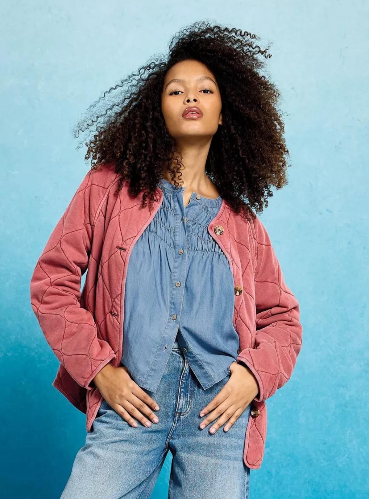 WHITE STUFF Tammie Chambray Shirt 