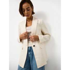 Linen Longline Blazer