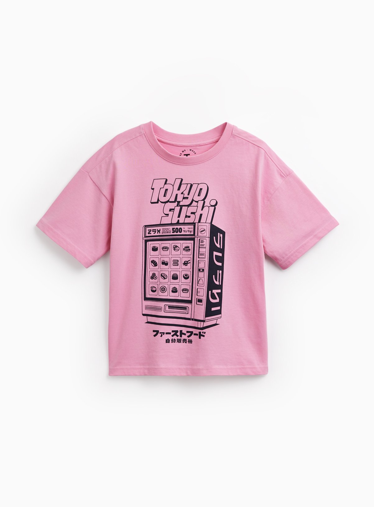 Pink Toyko Sushi Graphic T-Shirt 7 years
