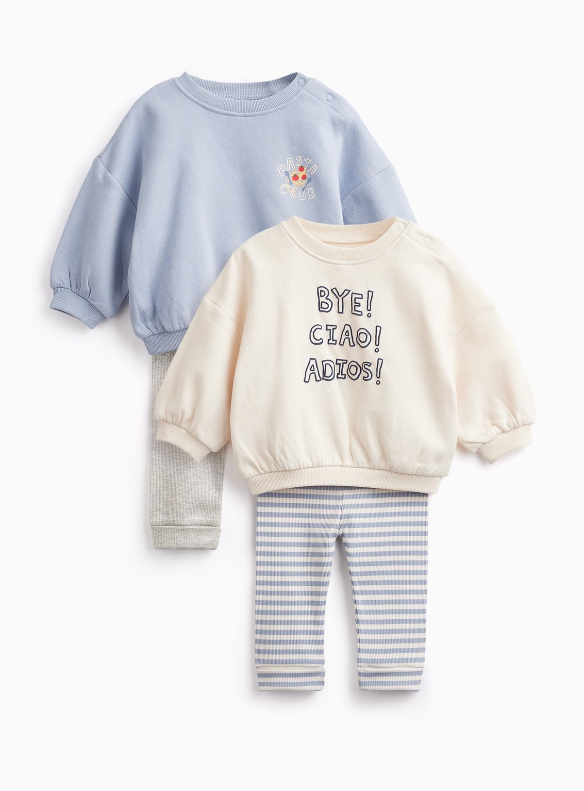Mediterranean Print Sweat Sets 2 Pack 18-24 months
