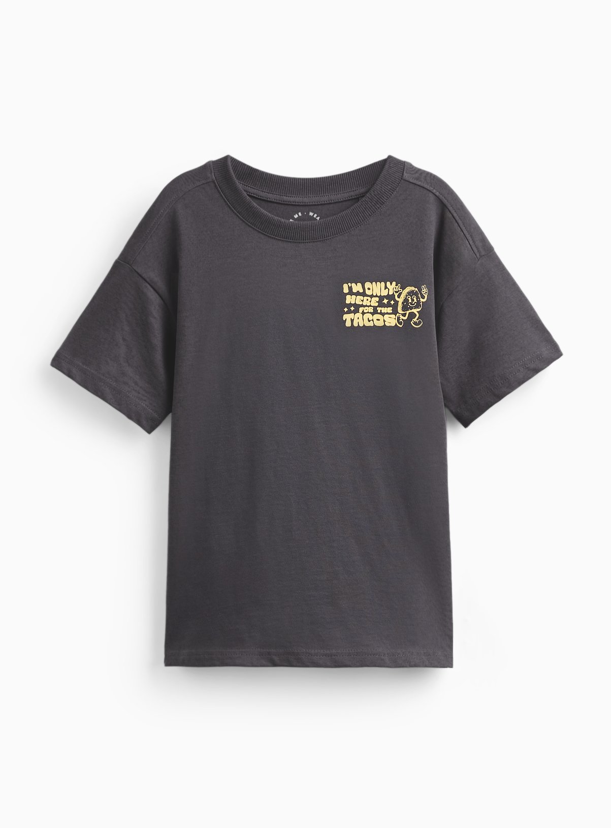 Charcoal Taco Graphic Print T-Shirt 9 years