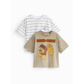 Lego & Stripe Print T-Shirts 2 Pack