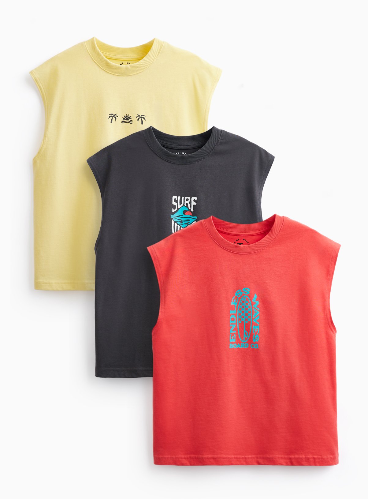 Beach Graphic Vests 3 Pack 