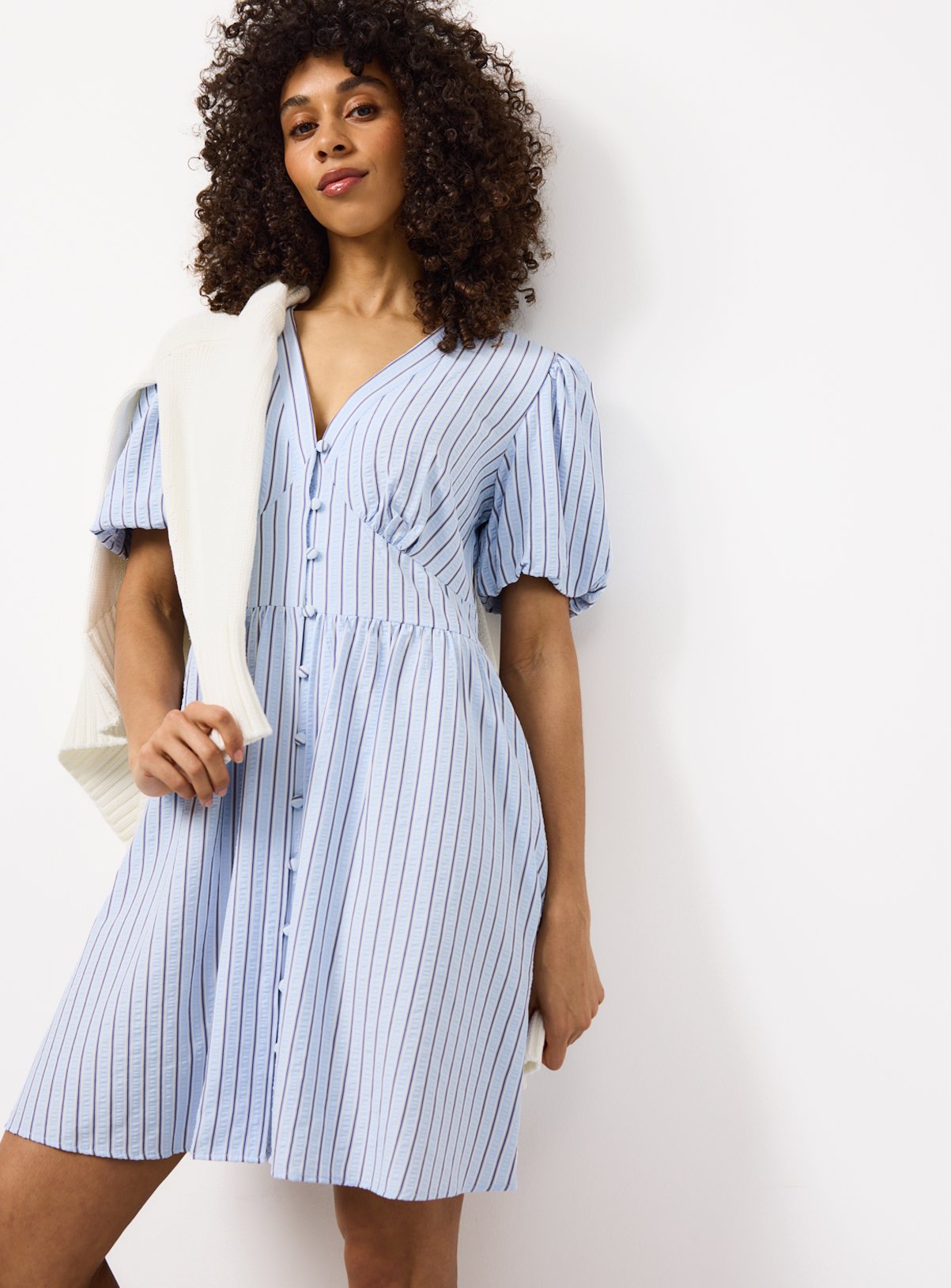 Stripe Mini Tea Dress 