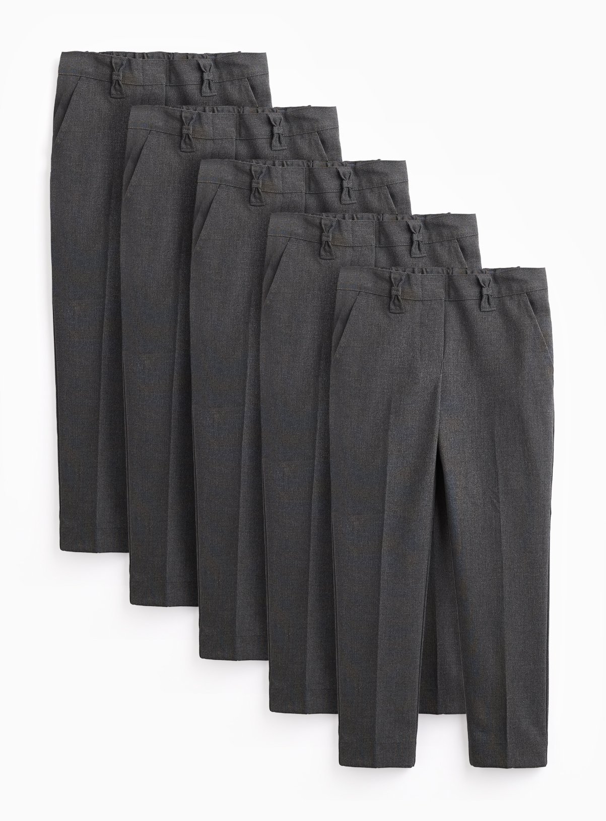 Grey Woven Trousers 5 Pack 11 years