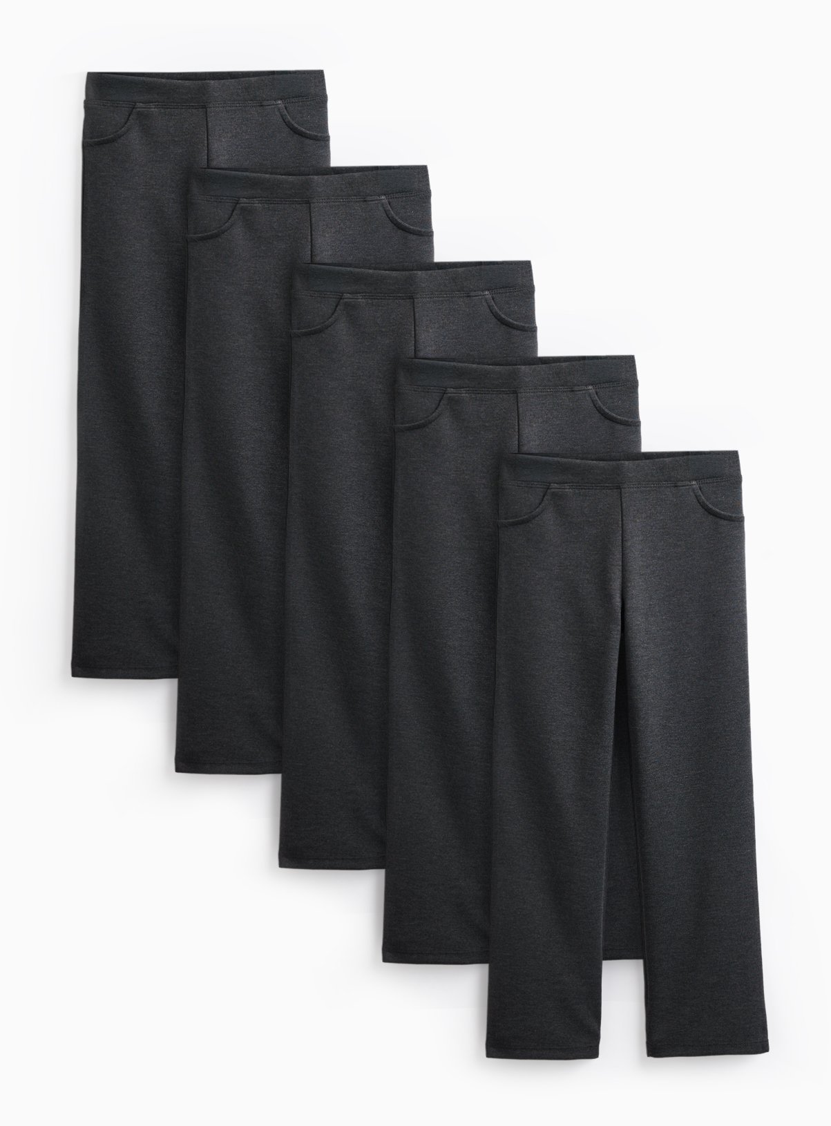 Grey Jersey Trousers 5 Pack 10 years