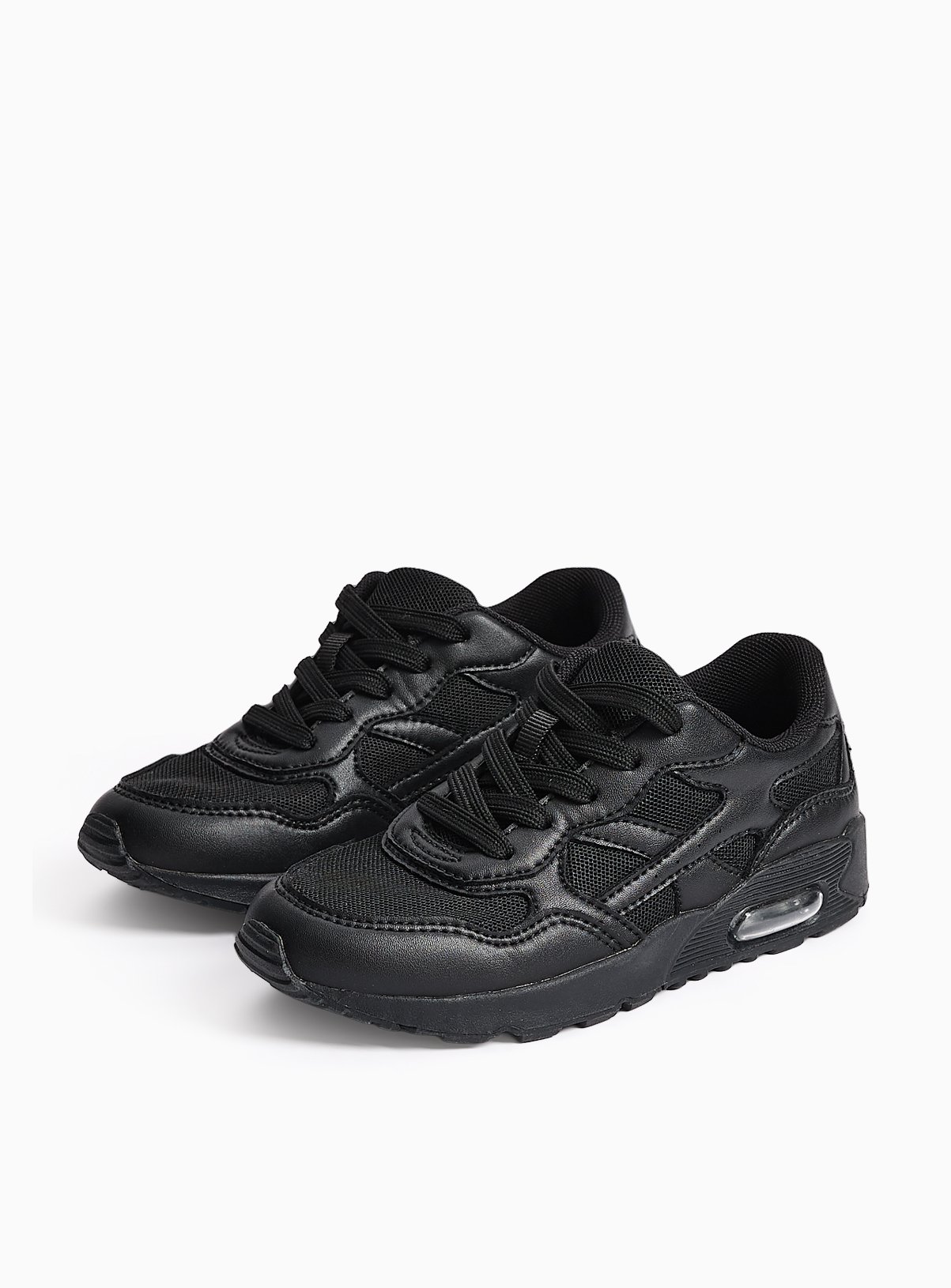 Black Bubble Sole Trainers 
