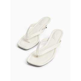 Stone Heeled Toe Post Sandals