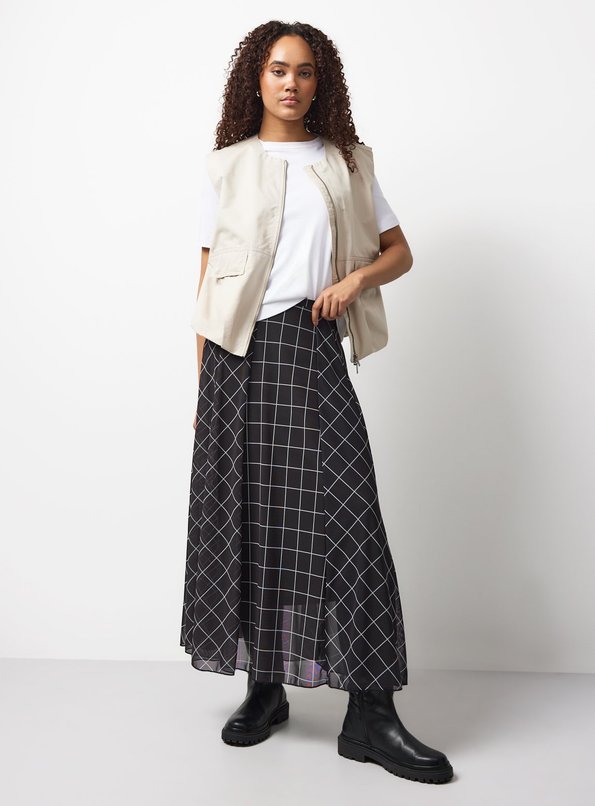 Mesh Midaxi Skirt 