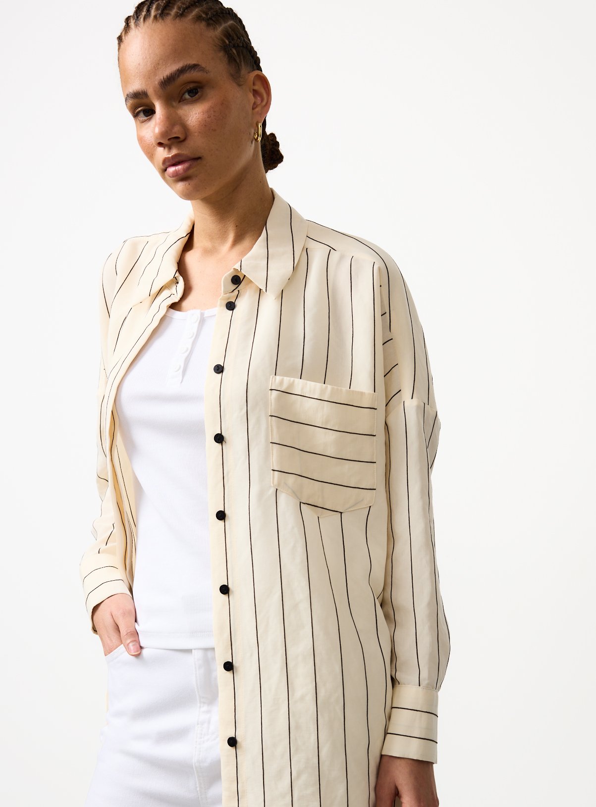 Stone Stripe Print Long Sleeve  