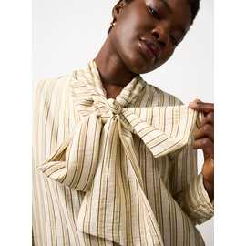 Stone Stripe Scarf Detail Shirt