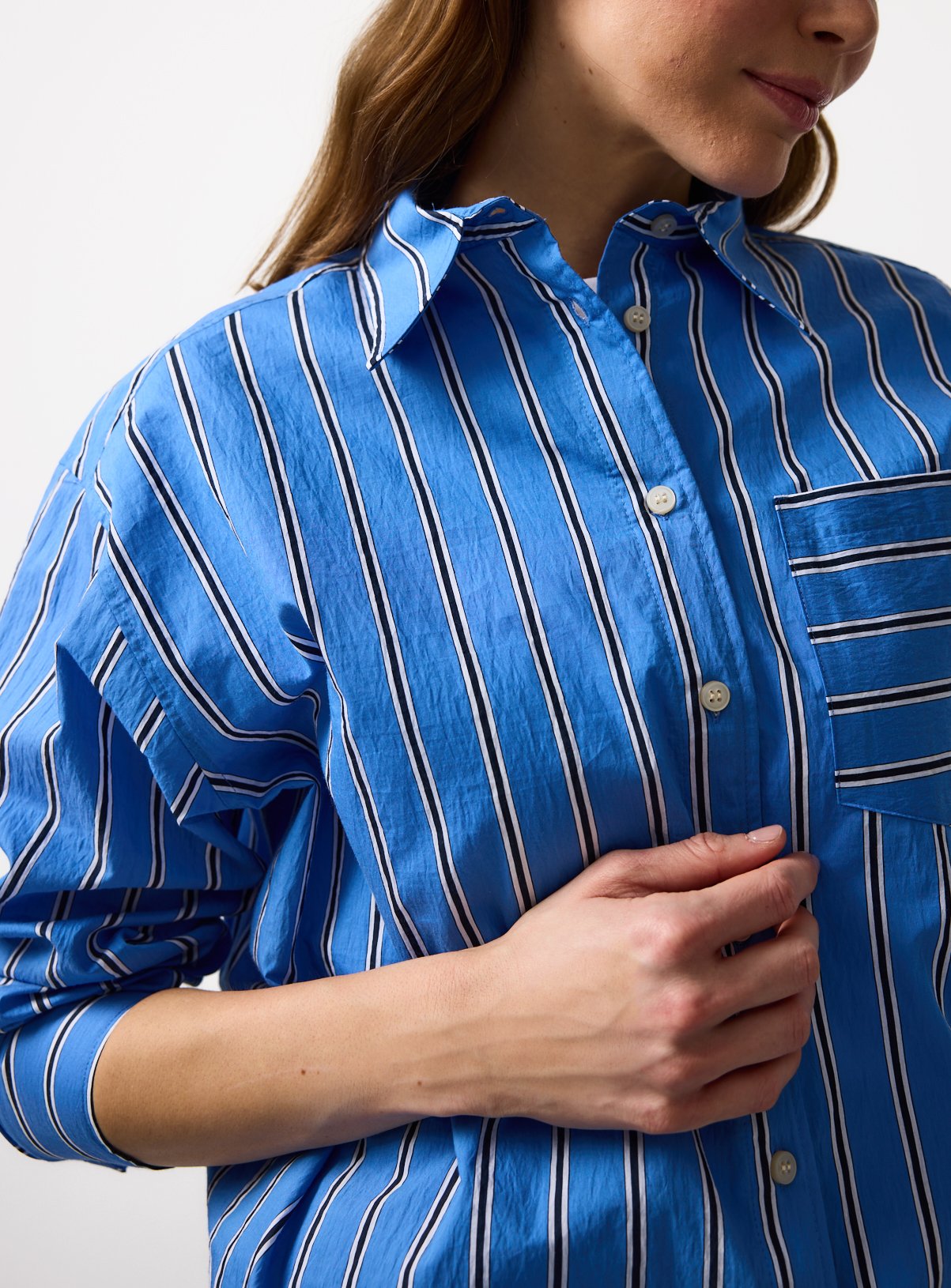 Stripe Relaxed Long Sleeve Shirt 