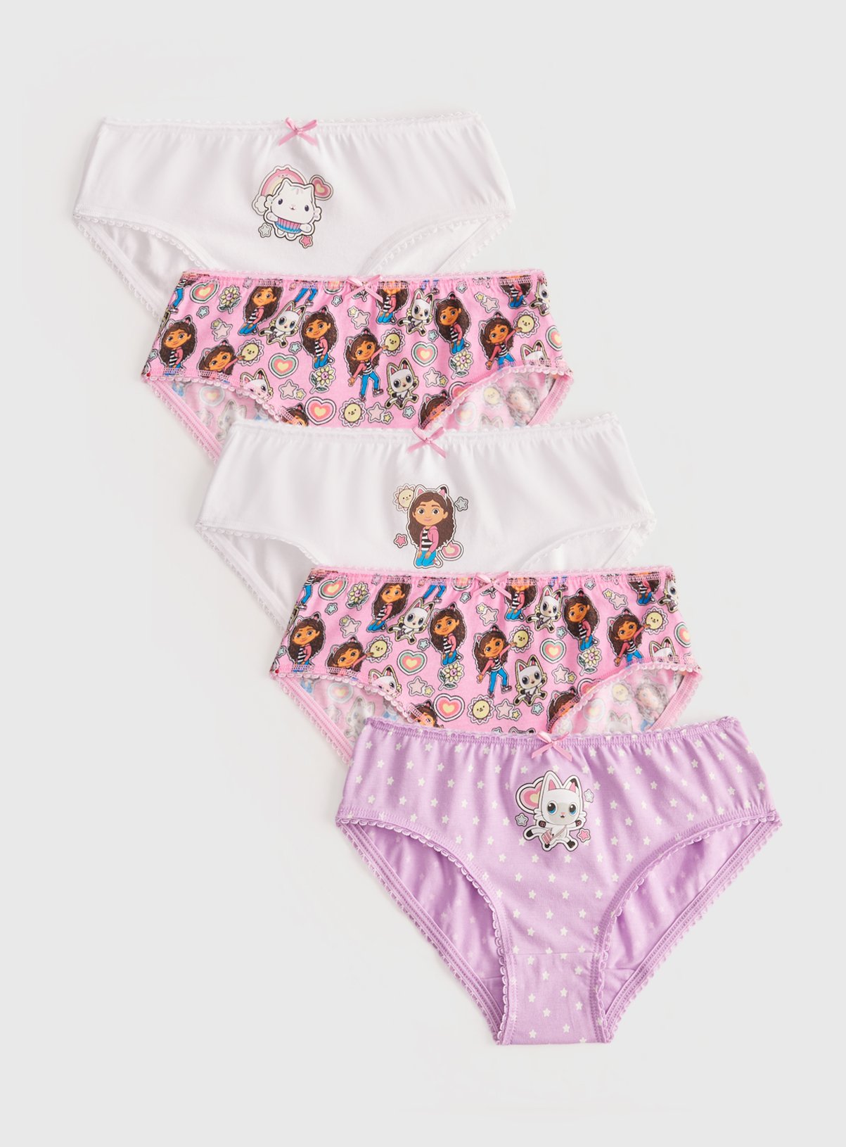 Gabby's Dollhouse Graphic Briefs 5 Pack  3-4 years