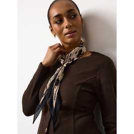 Cow Print Scarf One Size