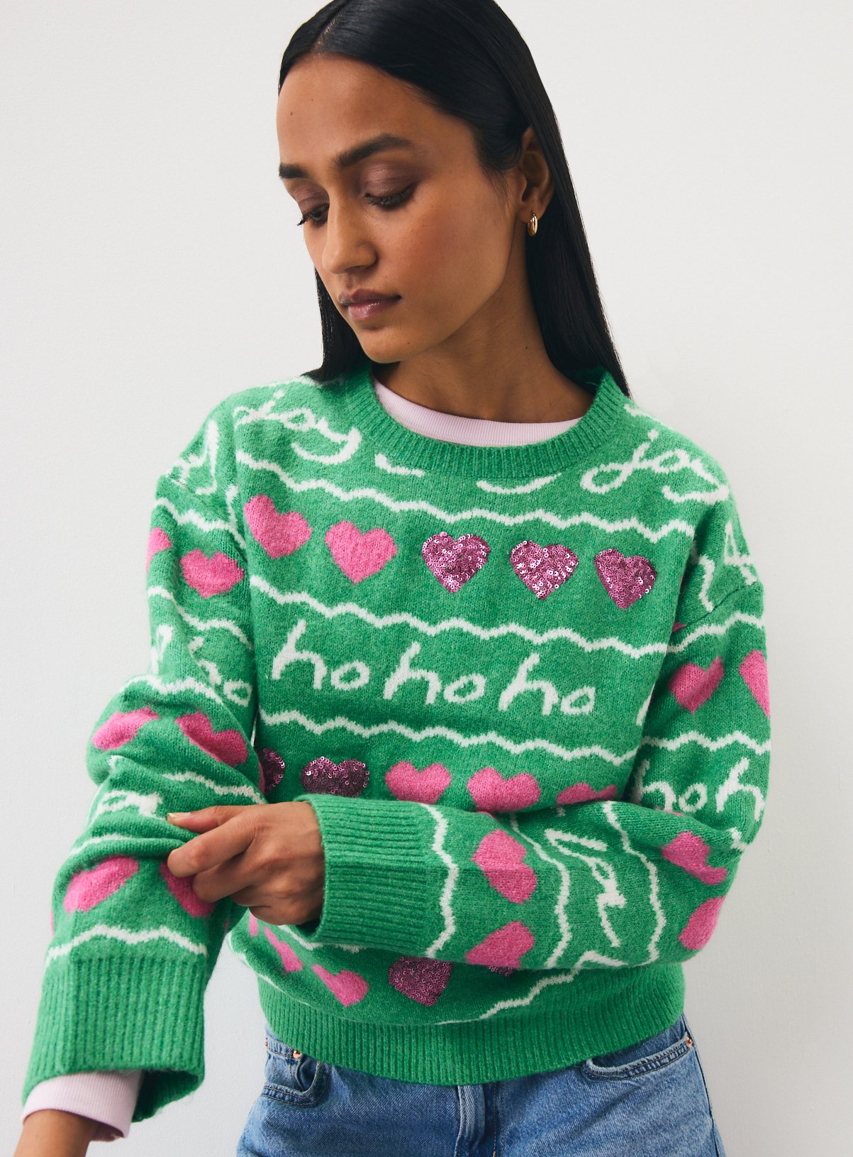 Family Matching Christmas Wrapping Paper Jumper 