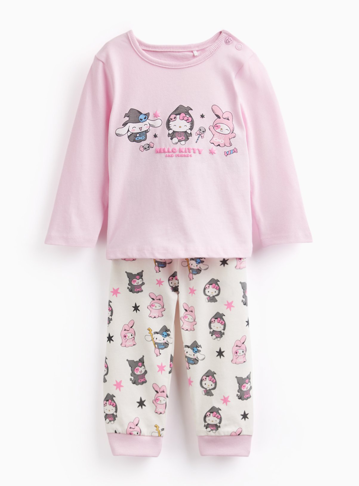 Pink Hello Kitty Halloween Print Pyjamas 