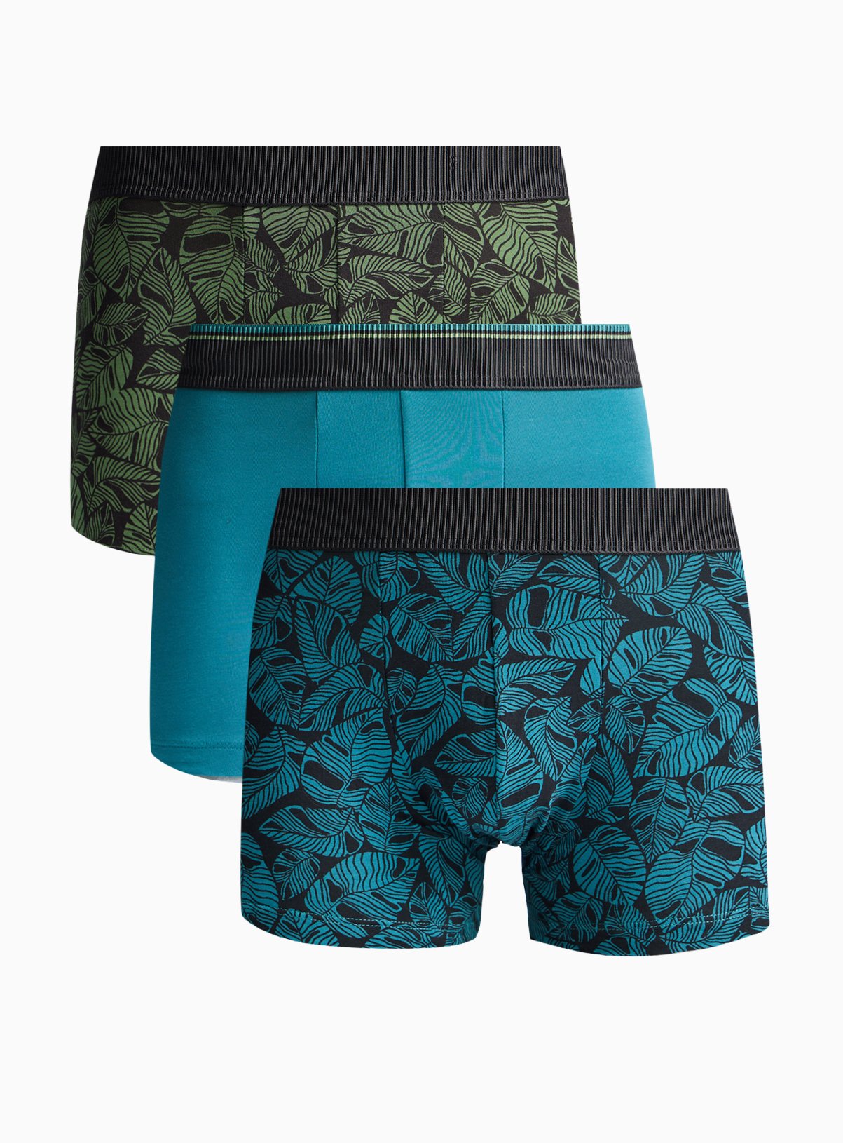 Palm Tree Print Hipster Boxers 3 Pack 