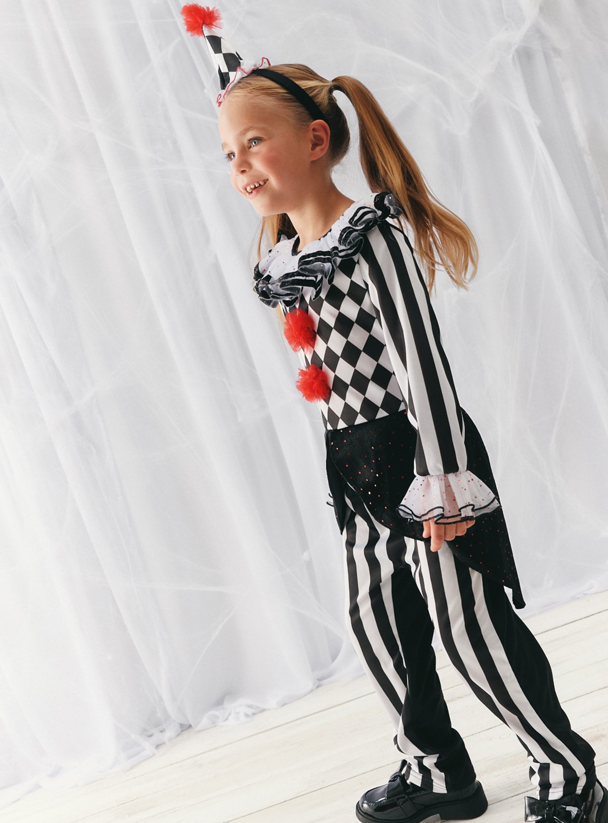 Halloween Clown Fancy Dress Costume 9-10 years