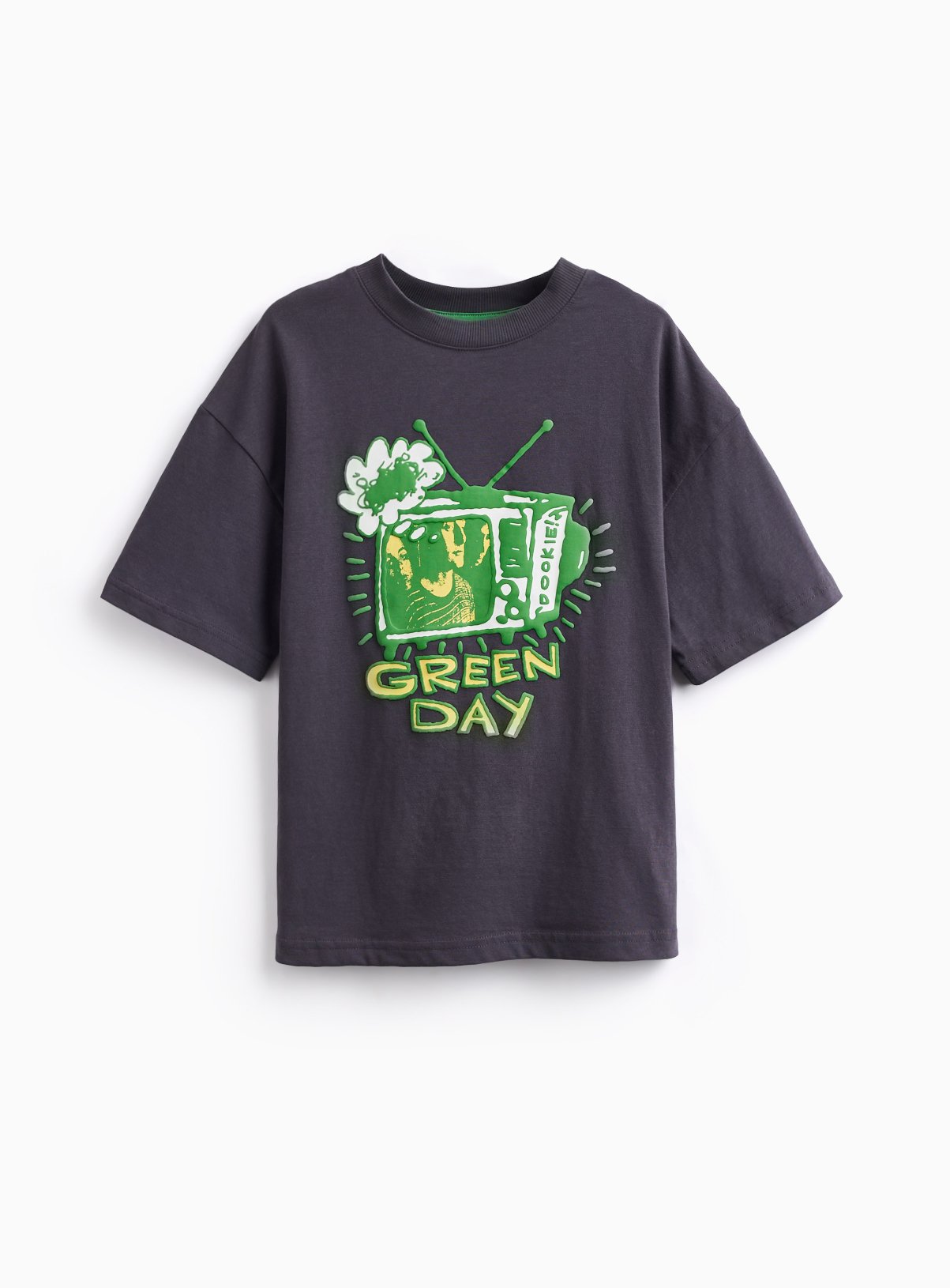 Grey Green Day Graphic T-Shirt 6 years