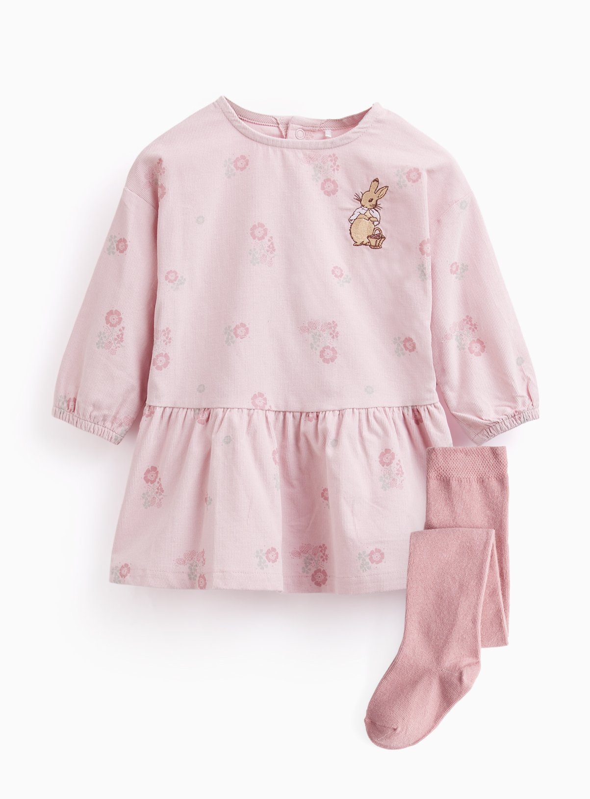 Pink Peter Rabbit Dress & Tights 2-Piece Set 