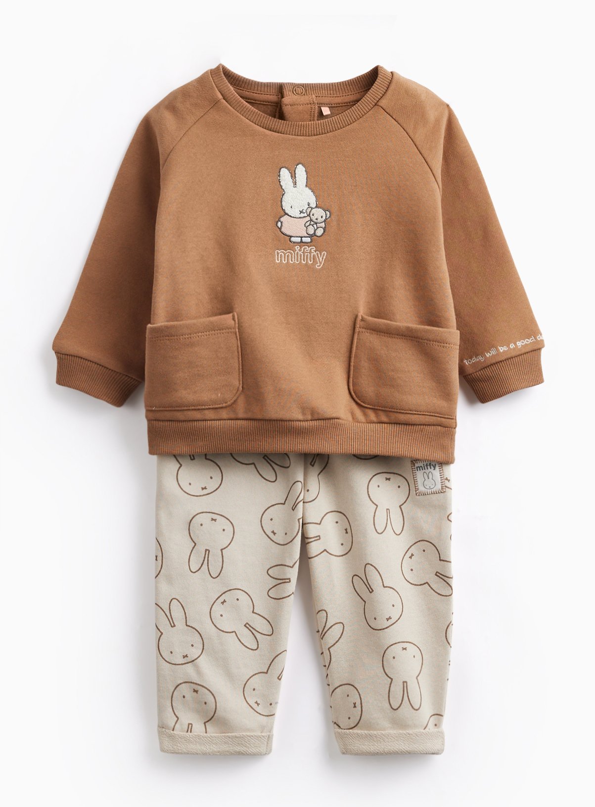 Miffy Brown Sweatshirt Set Up to 3 mths