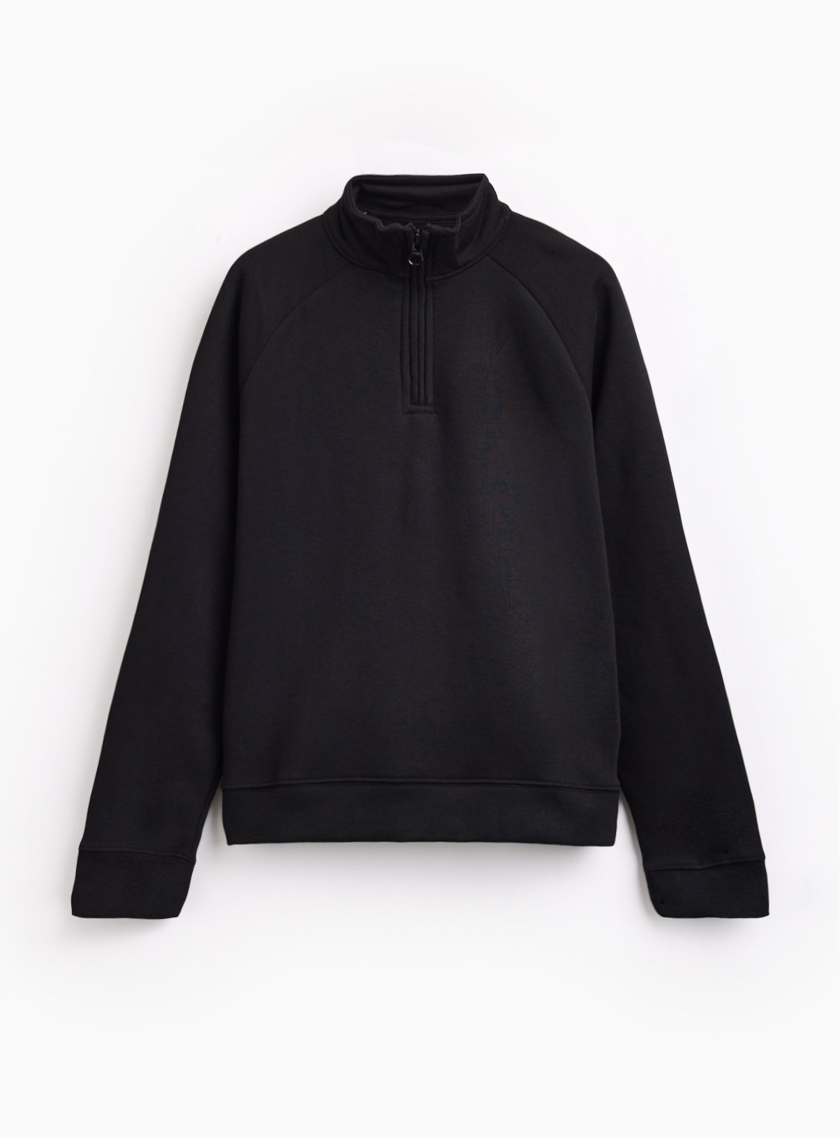 Black 3/4 Zip Cotton Rich Sweatshirt 13 years
