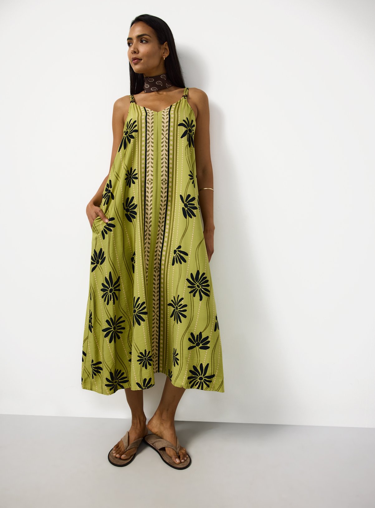 Trapeze Midaxi Dress 