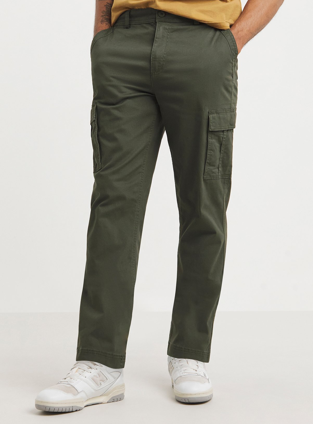 JACAMO Twill Cargo Trouser Khaki