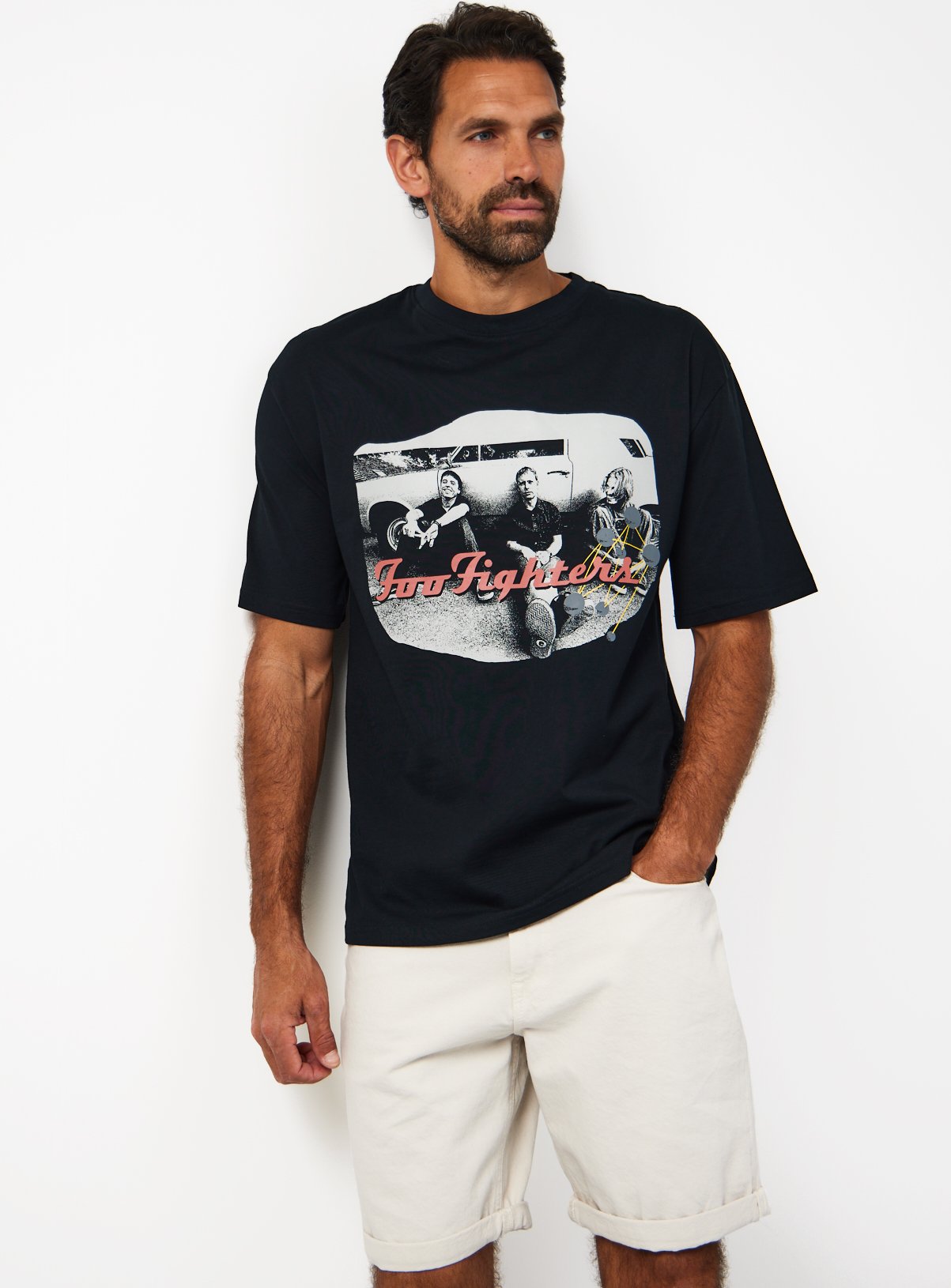  Foo Fighters Graphic Relaxed Fit T-Shirt 