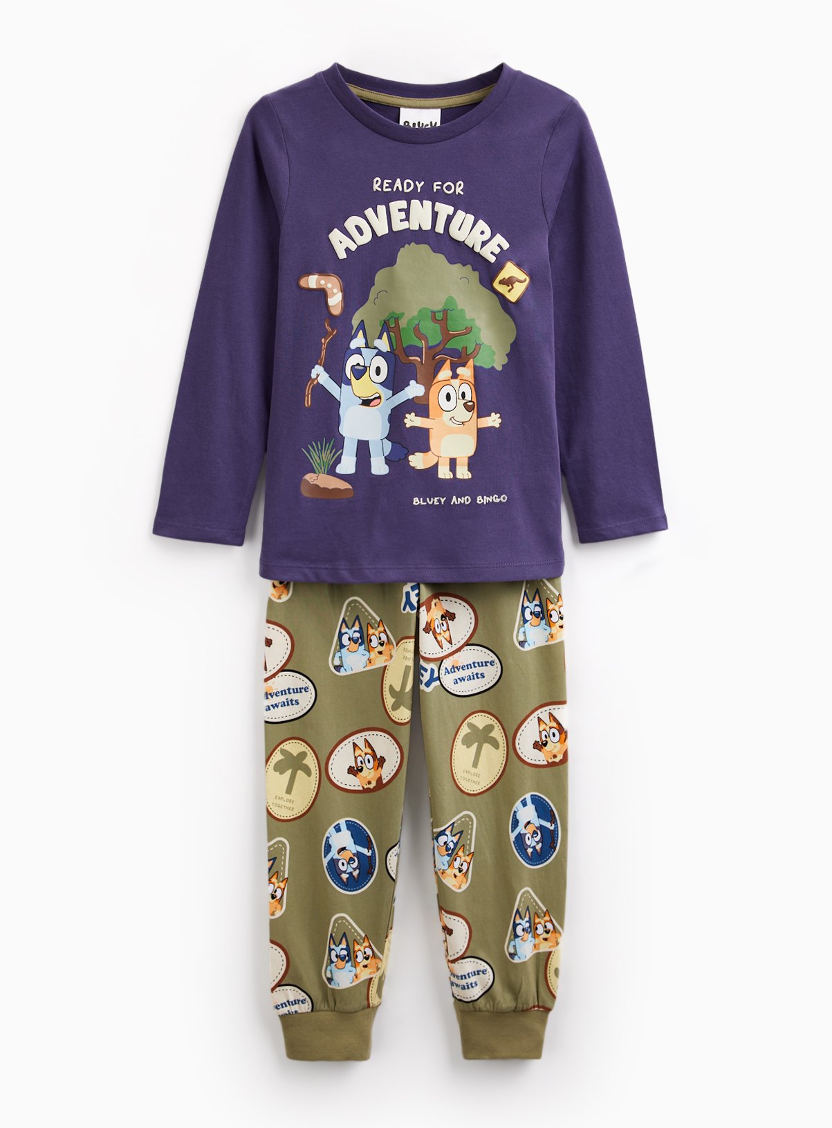 Bluey Character Print Pyjama Set 