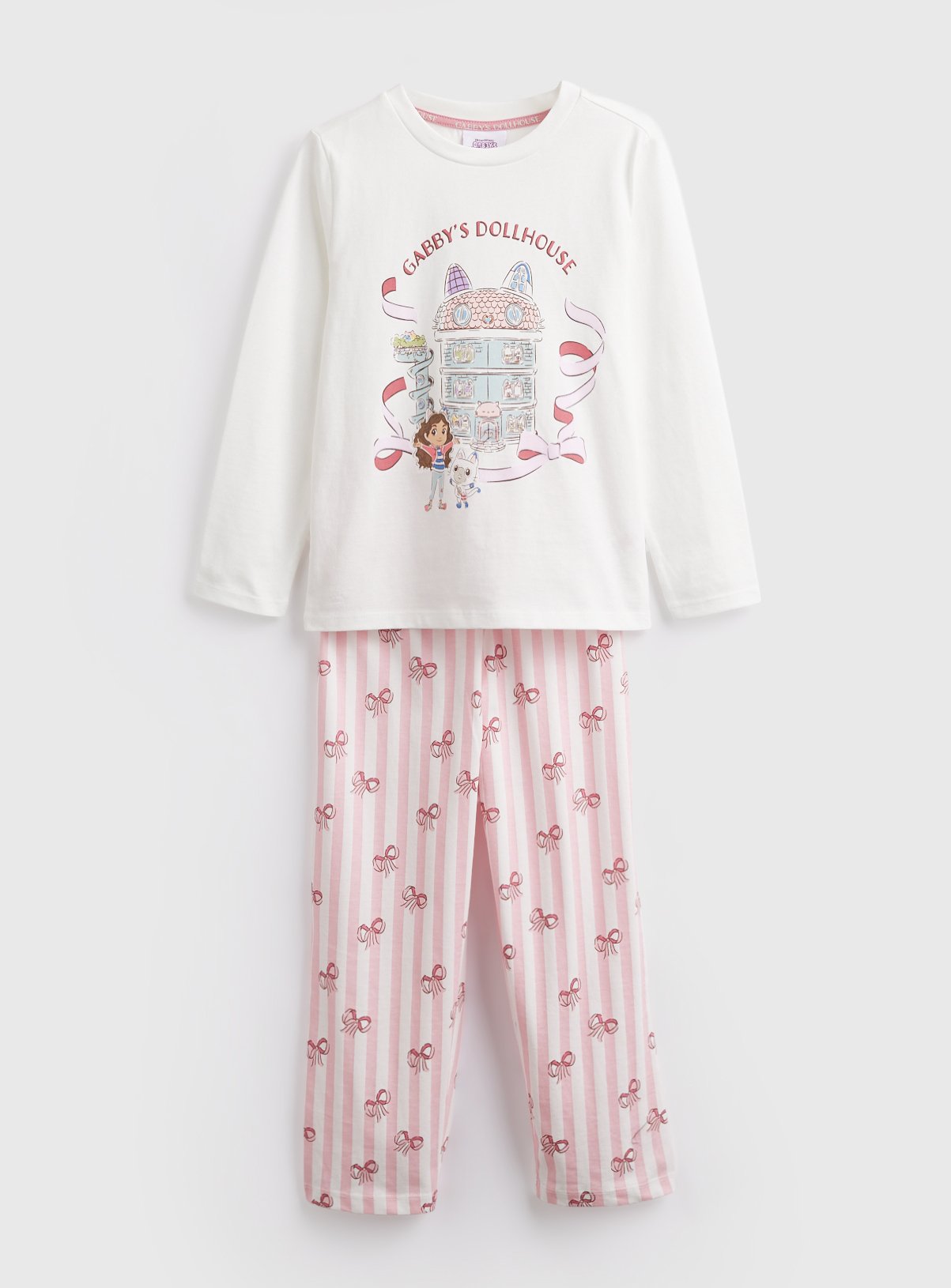White Gabby's Dollhouse Print Pyjamas 