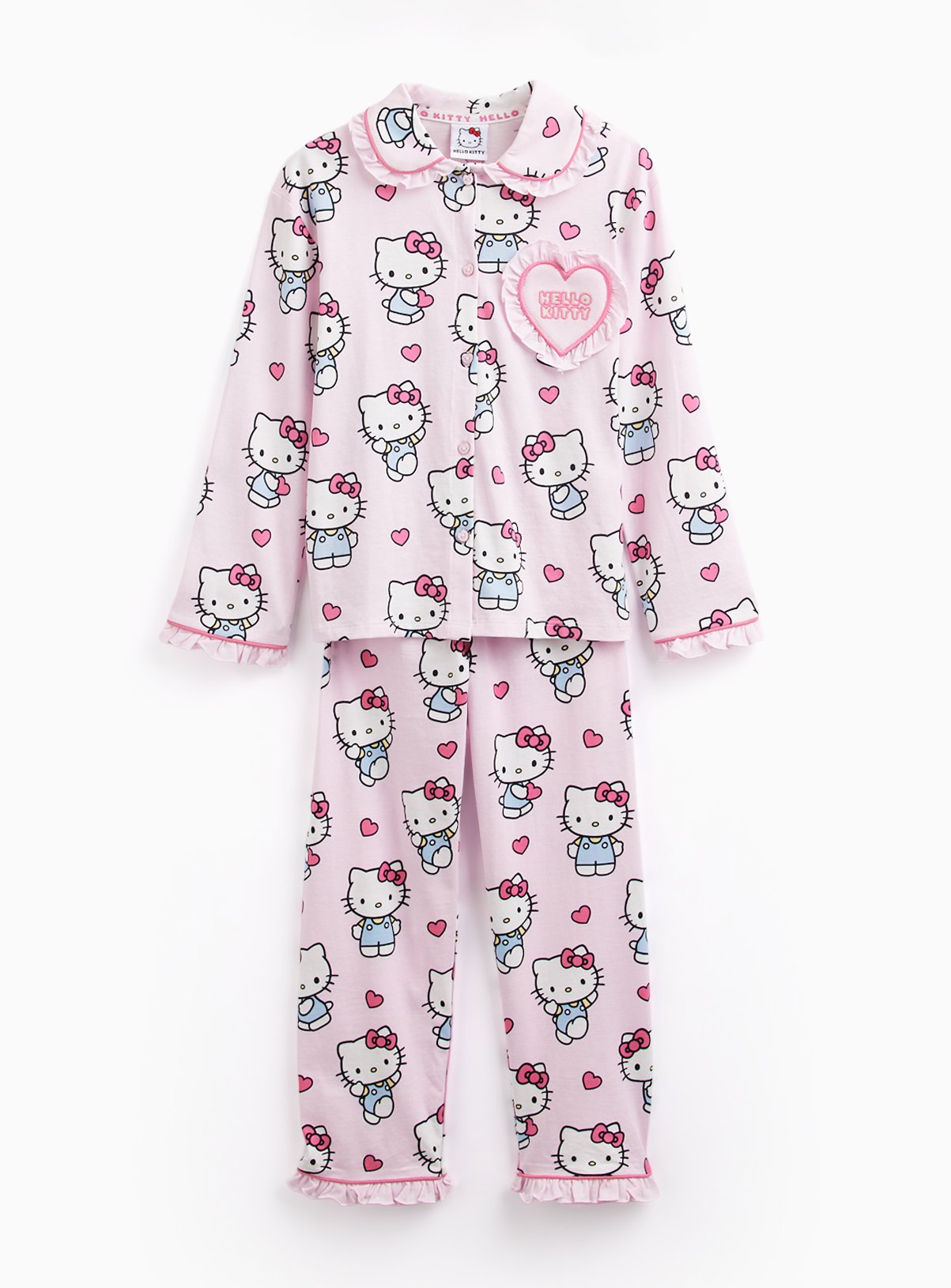 Hello Kitty Character Print Traditional Pyjamas  