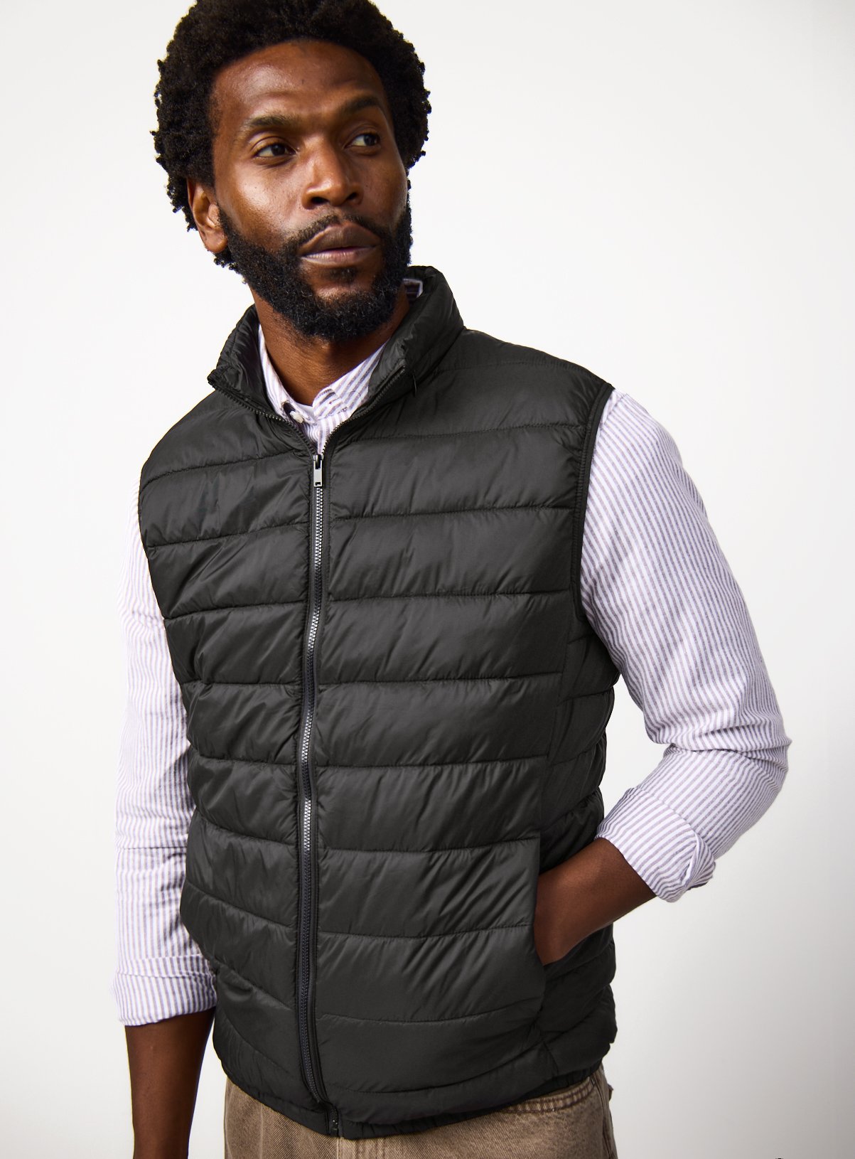 Padded Detachable Hood Gilet 