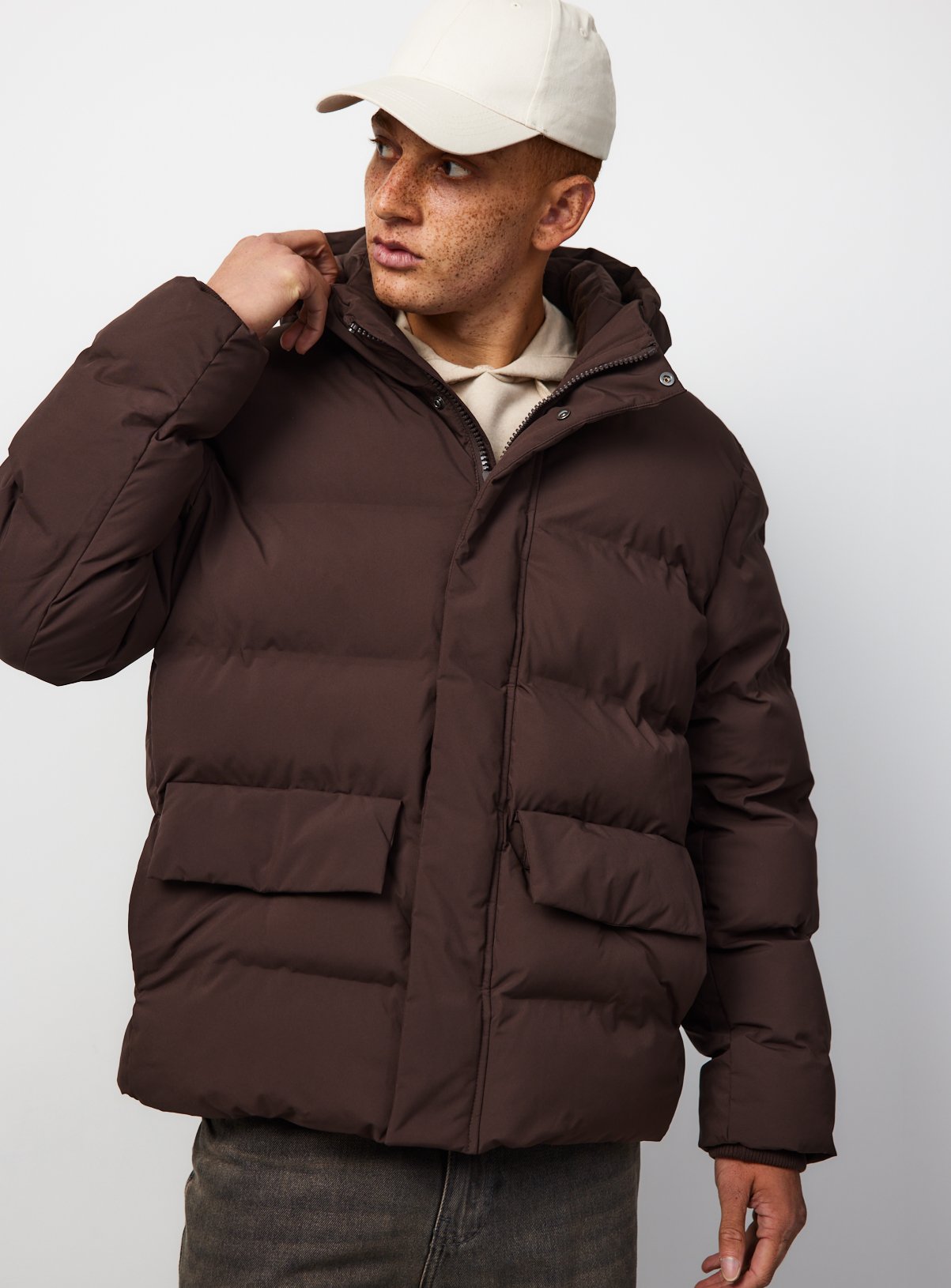 Heavy Padded Hooded Puffer Jacket 
