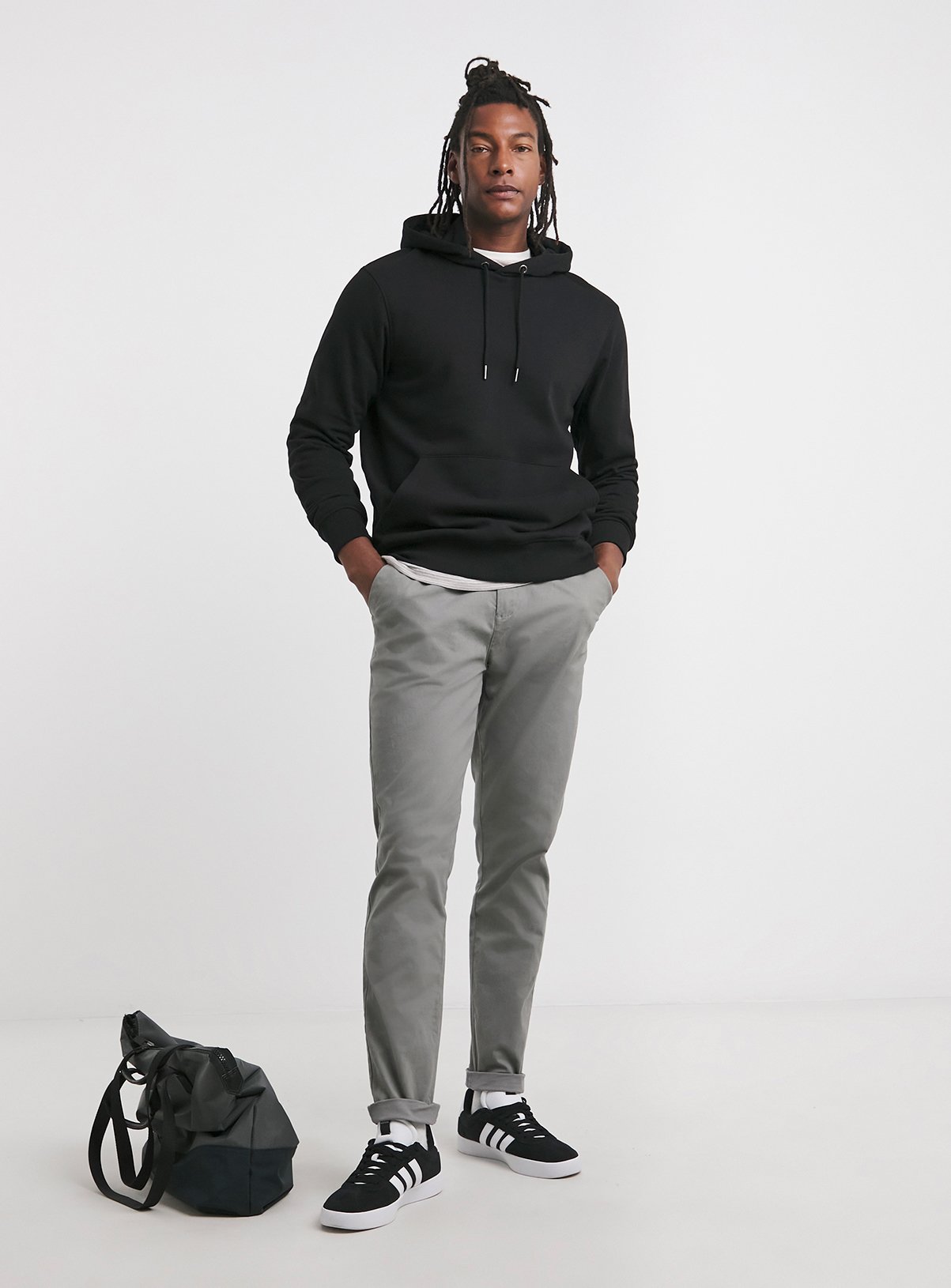 JACAMO Overhead Hooded Sweatshirt Reg Black 