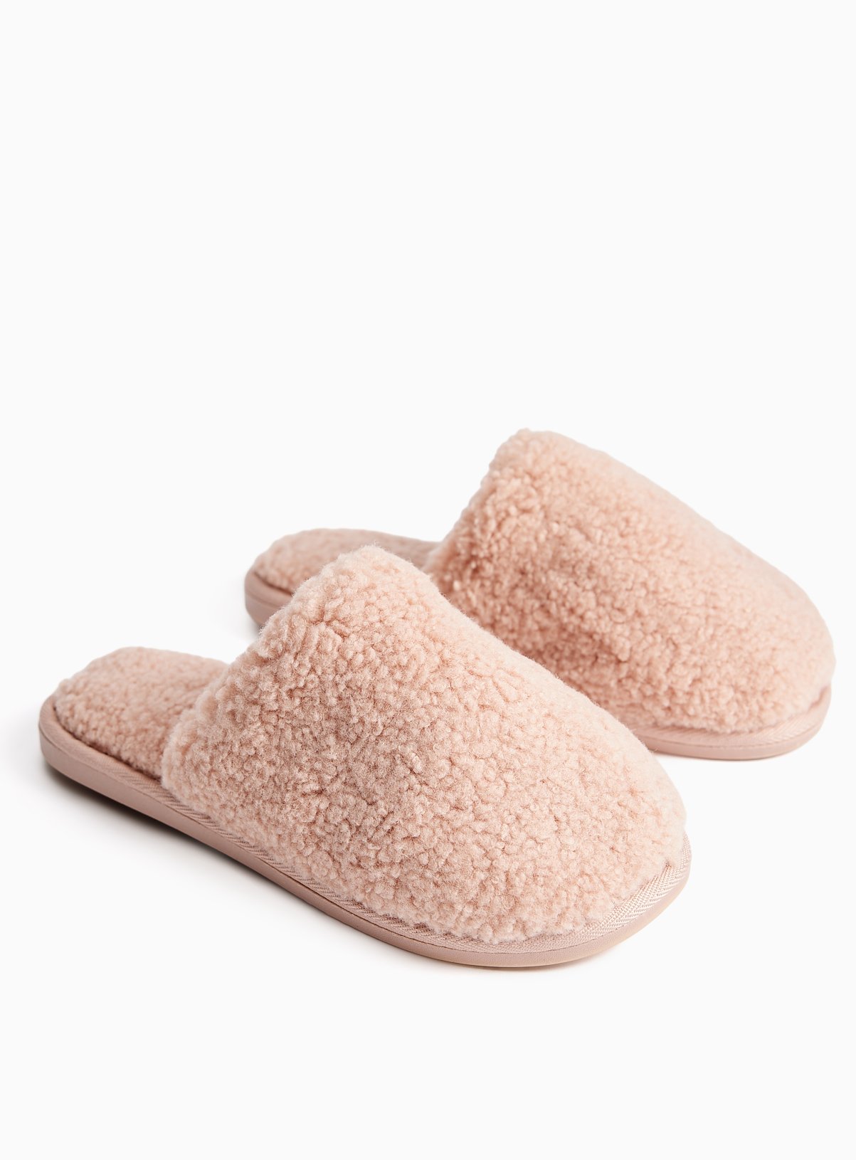 Pink Borg Cupsole Mule Slippers 