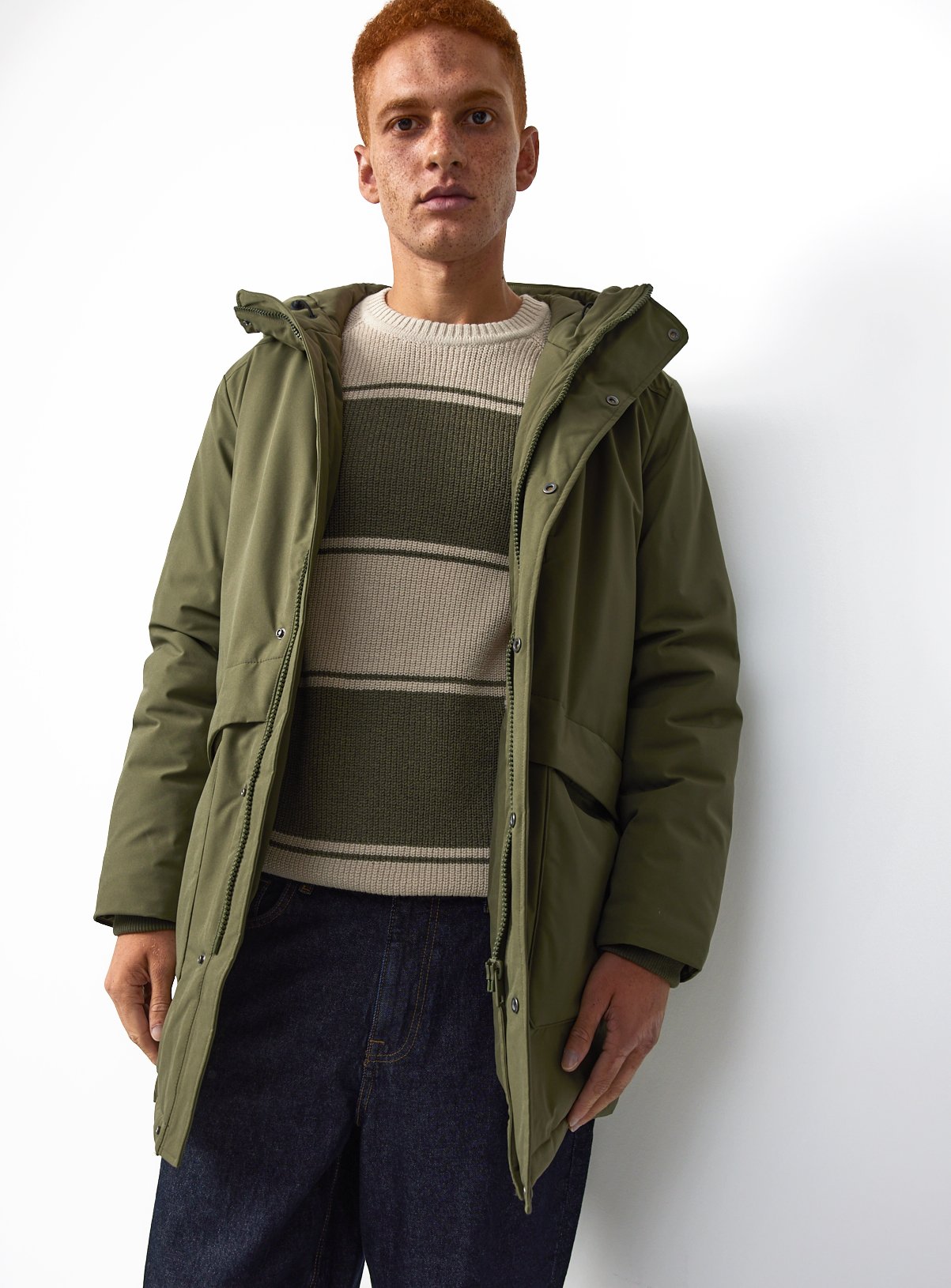 Hooded Longline Parka 