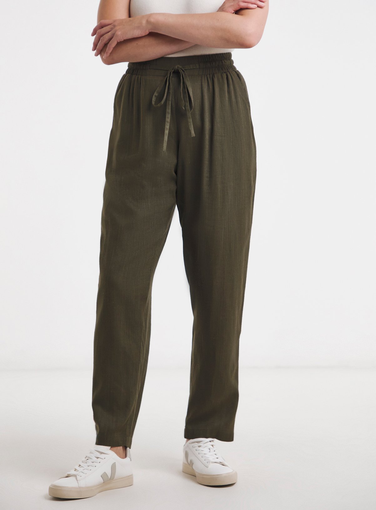 JD WILLIAMS Linen Mix Tapered Trouser 24
