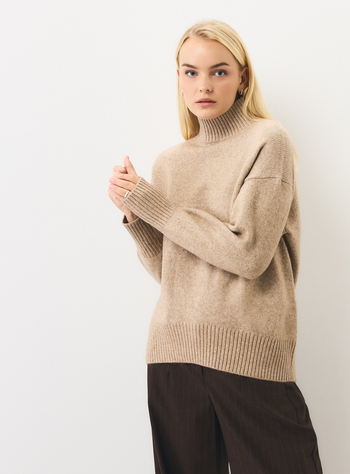 High Neck Oversized Jumper 