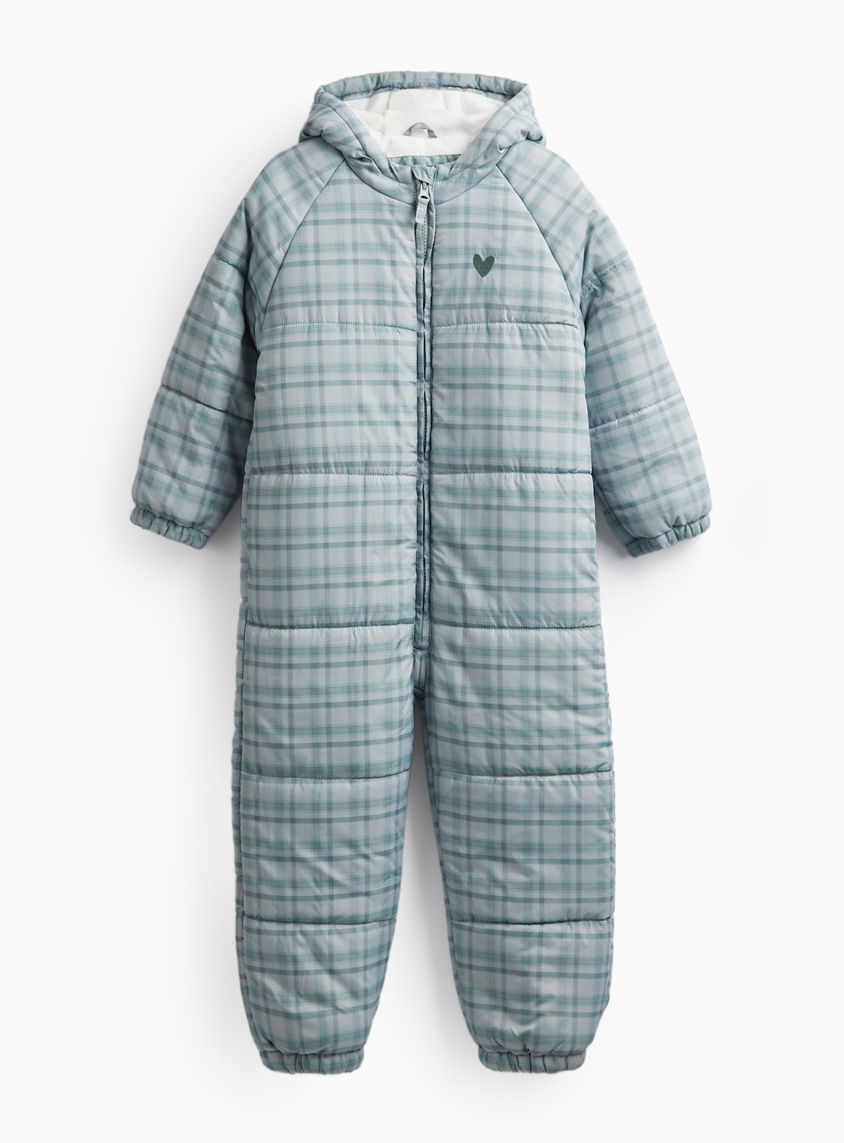 Green Check Shower Resistant Snowsuit 